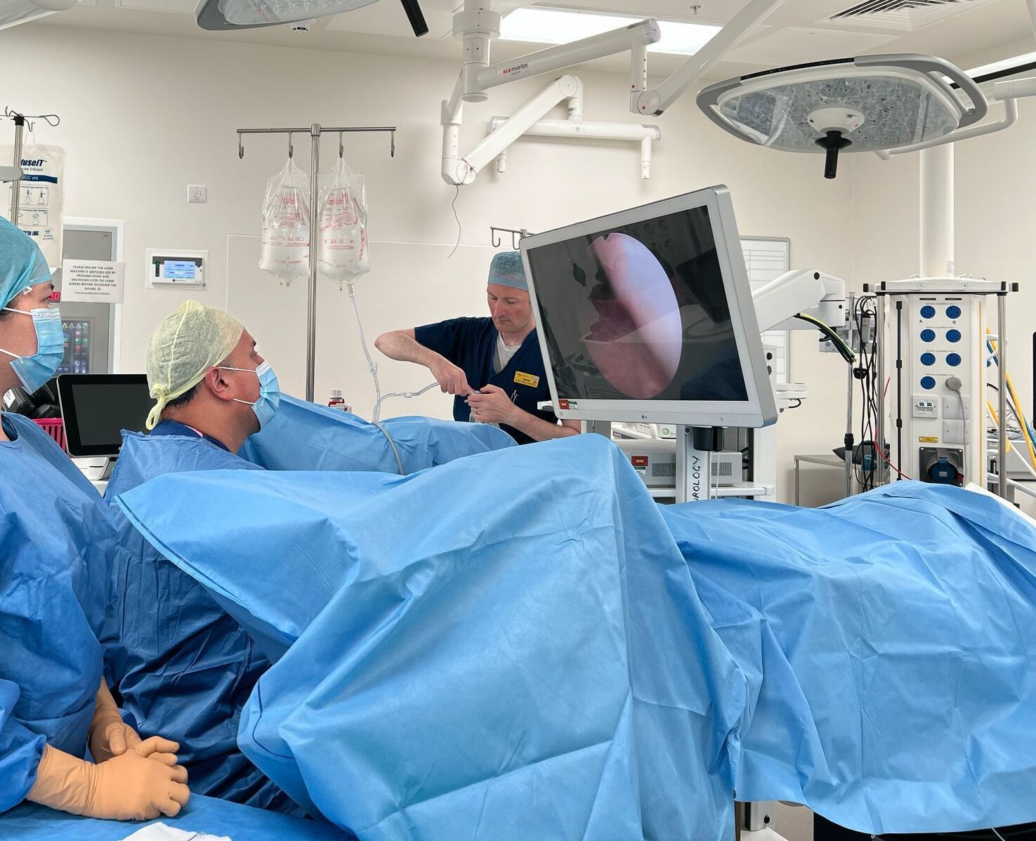Private urologist in Birmingham performing a urological operation